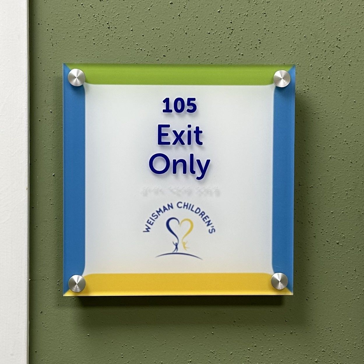 Photo of an exit sign