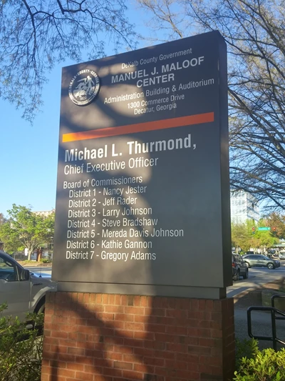 Custom Monument Sign Gets a Facelift in Decatur, GA